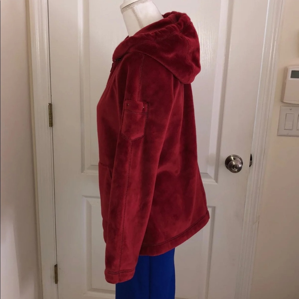 Kristine blake zip up long sleeve fleece hoodie
